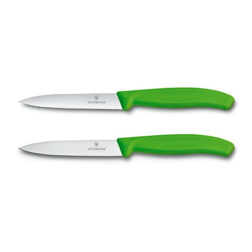 Victorinox kuhinjski nož set2/1 reckavi+ravan zeleni ( 6.7796.L4B ) Slike
