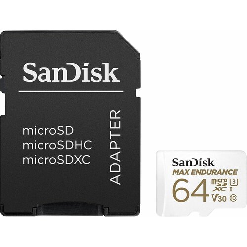 San Disk sdxc 64GB micro +sd adapter 30.000 sati max endurance Slike