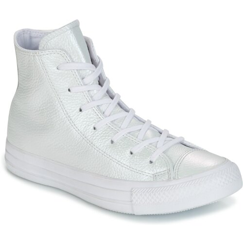 Converse Visoke superge CHUCK TAYLOR ALL STAR IRIDESCENT LEATHER HI Bela Cene