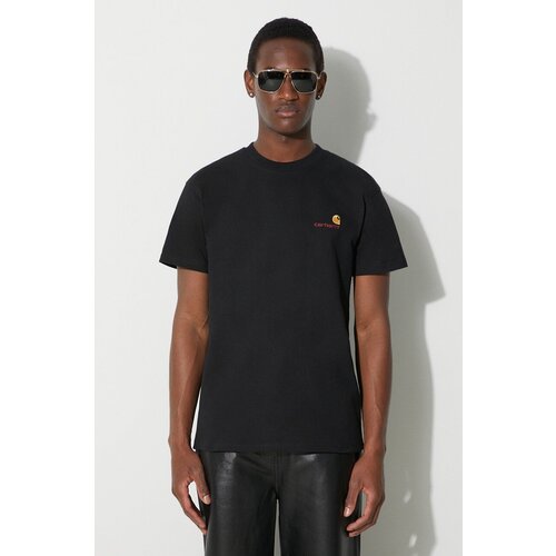 Carhartt WIP S/S American UNISEX Script T-Shirt Black Slike
