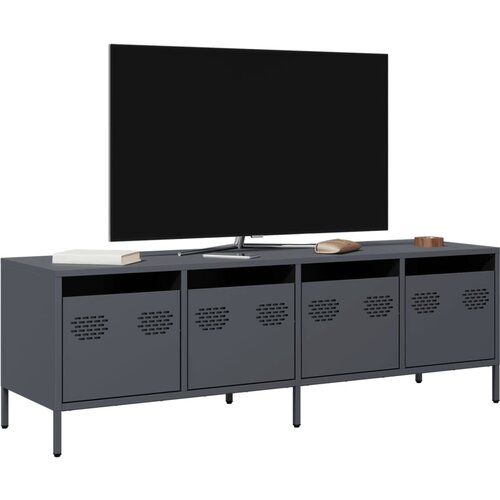 vidaXL TV ormarić antracit 135 x 39 x 43,5 cm hladno valjani čelik Cijene