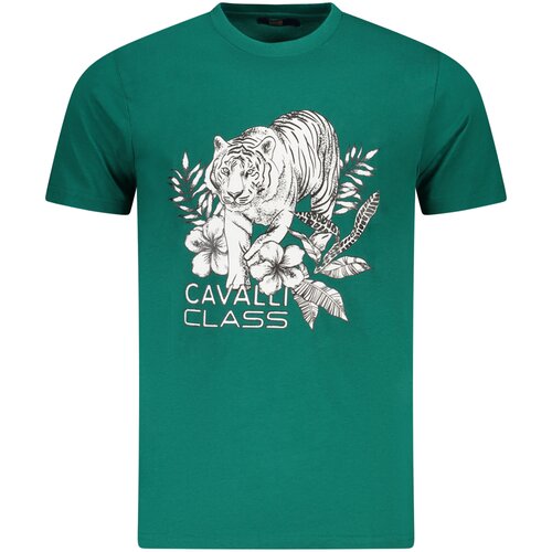 Cavalli Class SHORT SLEEVE T-SHIRT MEN GREEN Cene