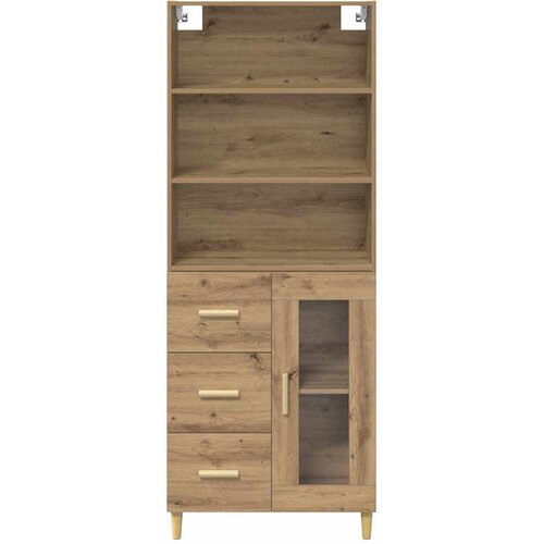  Highboard Umjetnički hrast 69,5 x 34 x 180 cm Konstruirano drvo Slike