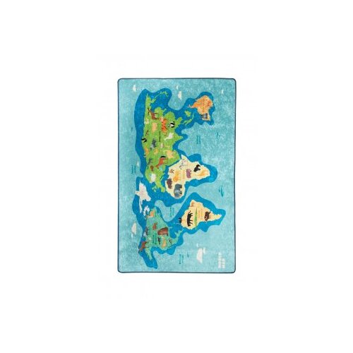  Map Multicolor Carpet (140 x 190) Cene