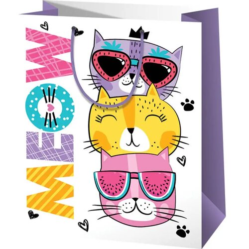 Cardex meow mačji srednje velika poklon torba 18x23x10cm Cene