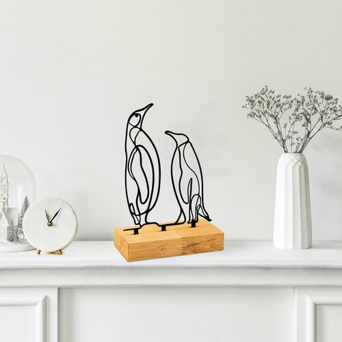 Atelier Del Sofa dekorativna figura pingu, 26x8x17 cm, crna Slike
