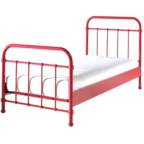 Vipack Crveni metalni dječji krevet New York, 90 x 200 cm Slike