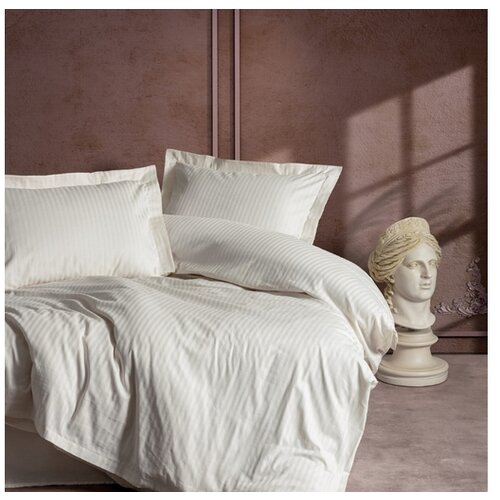 Cotton Box Posteljina Elegant stripe ekru Cene