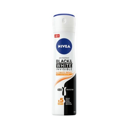 Nivea blac&white ultimate impact dezodorans sprej 150ml Slike