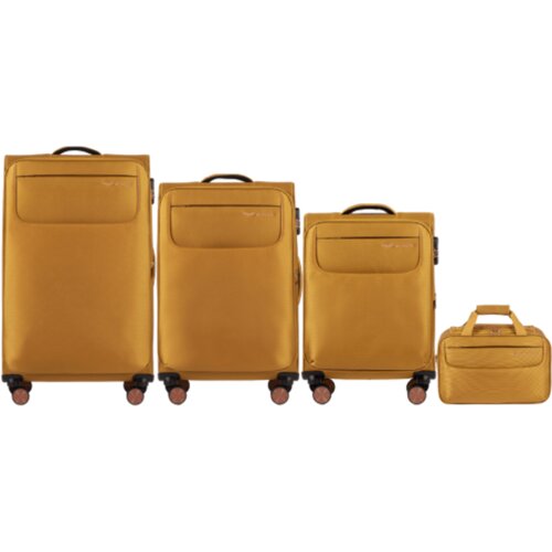  TRN01 TERN, Set od 3 kofera + ručna torba (V,M,S, TORBA) Wings, ŽUTA Cijene