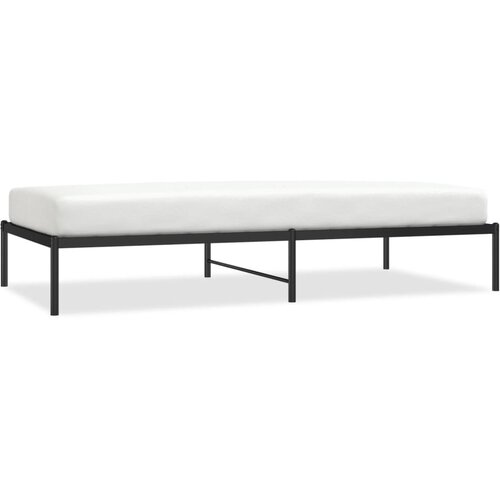 Maison Chic Kovinski Posteljni okvir - Enojna postelja - Postelja za odrasle črn 100x200 cm, (21692419) Slike