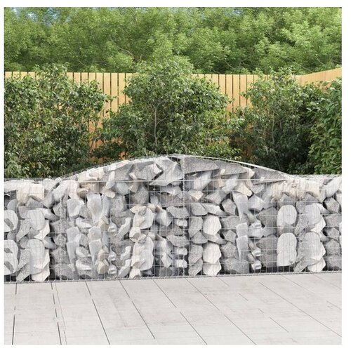  Obokane gabion košare 2 kosa 400x50x80/100 cm pocinkano železo Cene