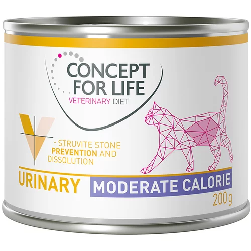 Concept for Life Veterinary Diet Urinary Moderate Calorie piščanec - Varčno pakiranje: 24 x 200 g