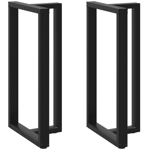  Noge za barski stol T-oblika 2 kom Crne 60x35x(110-111) cm Čelik Cijene