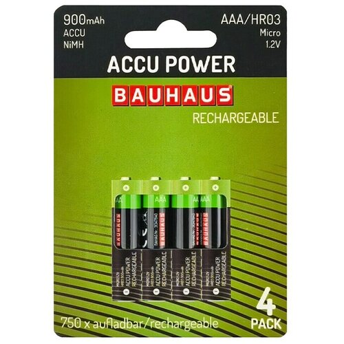 BAUHAUS Polnilne baterije HR03 (Micro AAA, 900 mAh, 4 kos) Cene