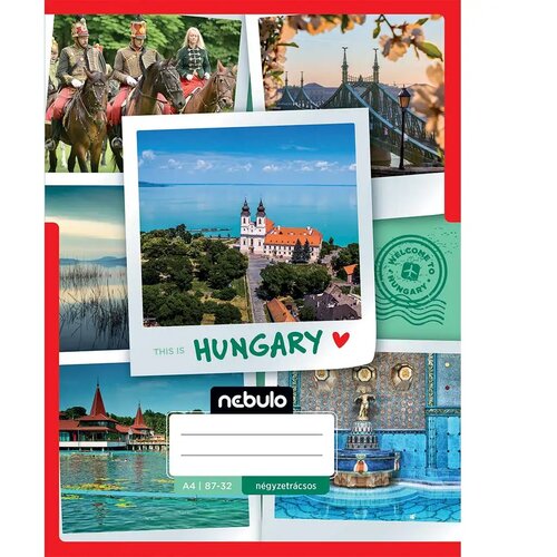 NEBULO spajalica karo bilježnica s motivom mađarske 87-32 A/4 Cijene