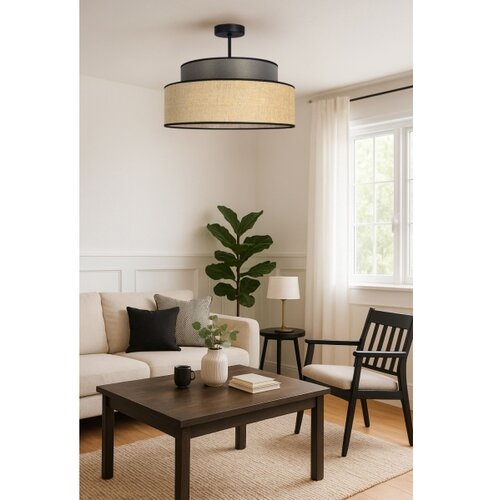  plafonski luster boho 1xE27/60W/230V prečnik 40 cm braon/bež Slike