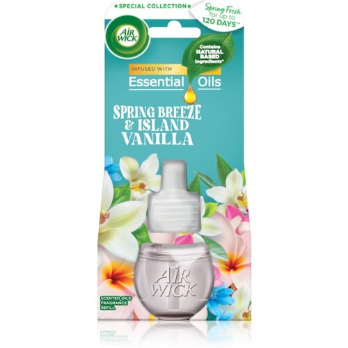 Air Wick Spring Fresh Spring Breeze & Island Vanilla električni osvežilec zraka nadomestno polnilo 19 ml Cene