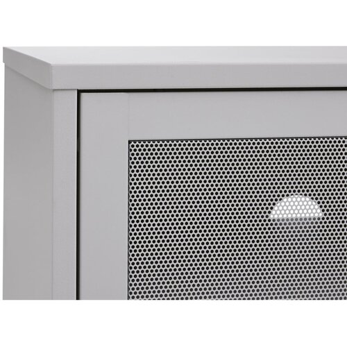Unique Furniture Bela kovinska TV omarica 160x55 cm Veep &amp;ndash; Slike