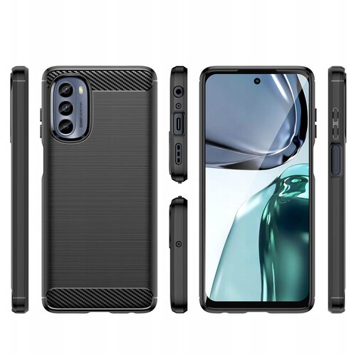 HURTEL CARBON CASE ETUI OBUDOWA POKROWIEC FUTERAŁ DO MOTOROLA MOTO G62 5G CZARNE, (21899540) Cene