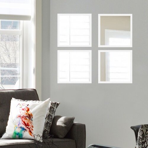 Wallity set ogledala SETAYNA_070, beli Cene