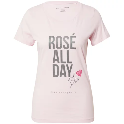 EINSTEIN & NEWTON Majica 'Rose all day' roza / svetlo roza / črna