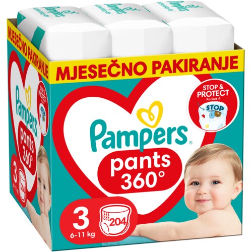 Pampers Pants hlačne pleničke, &amp;scaron;t. 4, za 9 - 15 kg, 176 kos S4 176/1 Slike