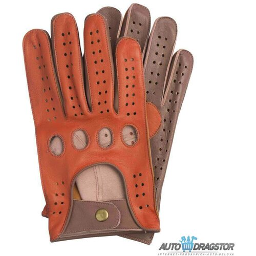 SW kožne rukavice za vožnju narandzasto braon veličina l Cene
