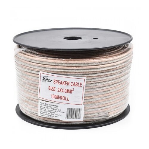  kettz zvučnički 2x4mm ZK-400 100m/ROL ( 000019 ) Cene
