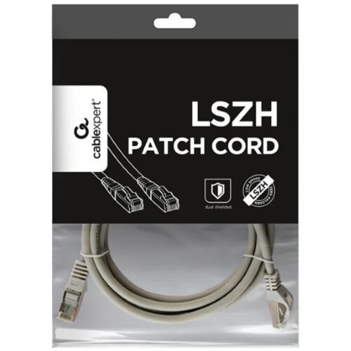  PP6A-LSZHCU-2M Mrezni kabl, SFTP CAT.6A BAKARNI LSZH Patch cord 2m Grey Cene