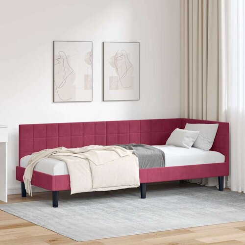  Kutni okvir kreveta Vinska crvena 80 cm x 200 cm Bar&scaron;un Cijene