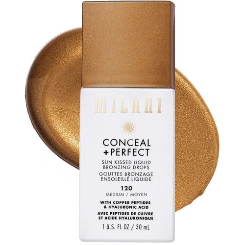 Milani Conceal + perfect sun kissed liquid bronzing drops 120 medium Cene