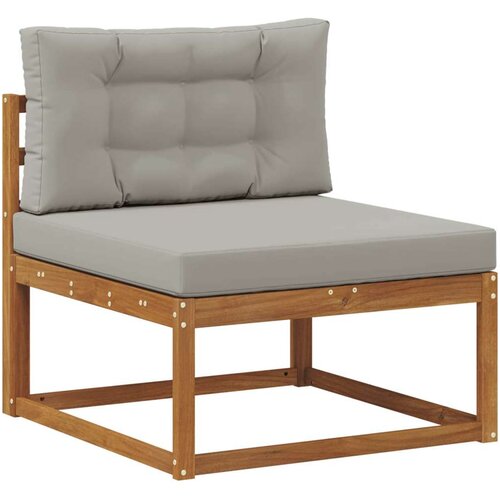  Set vanjskih sofa Prirodna i svijetlo siva Slike