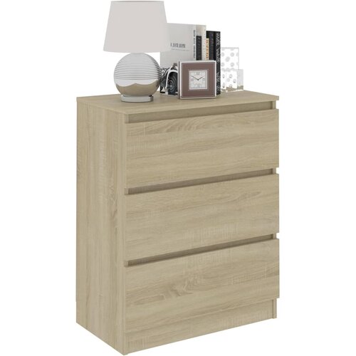  Komoda boja hrasta sonome 60 x 35 x 76 cm od konstruiranog drva Slike
