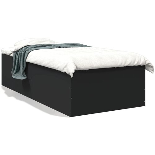 vidaXL Okvir za krevet crni 75 x 190 cm od konstruiranog drva Cijene
