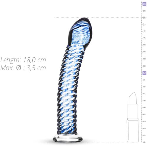 Gildo Steklen dildo Blue Lined Slike