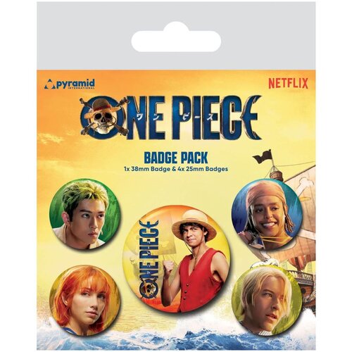 Pyramid Bedževi One Piece Live Action (The Straw Hats) - Badge Pack Cene