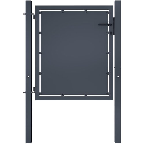 vidaXL Vrtna vrata iz jekla 100x75 cm antracitna Cene