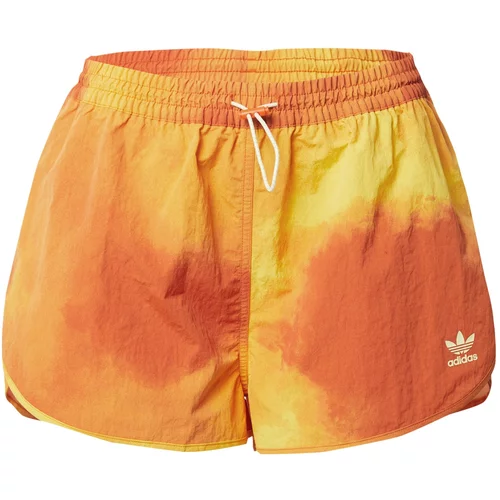 Adidas Hlače 'Colour Fade Runner' zlatno žuta / narančasta / bijela