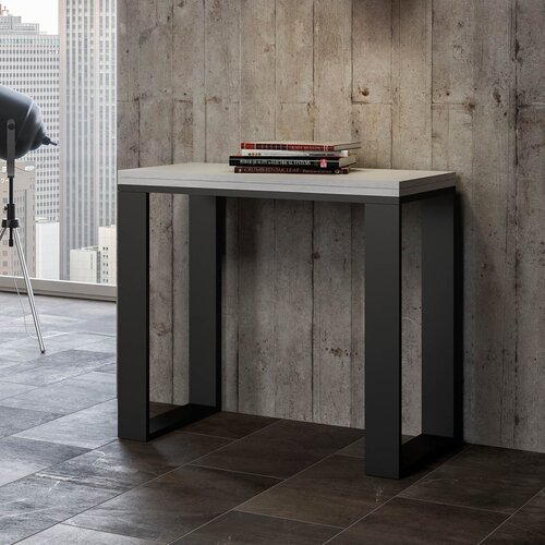 Ityhome 90 x 80 konzolna miza bela, (20847616) Slike