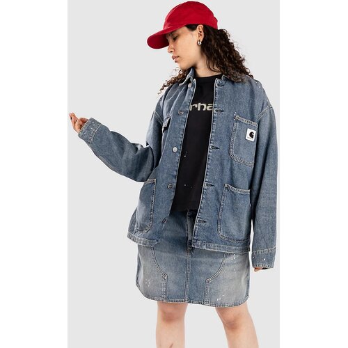 Carhartt WIP Og Michigan Coat blue / destroy wash / splat Cene