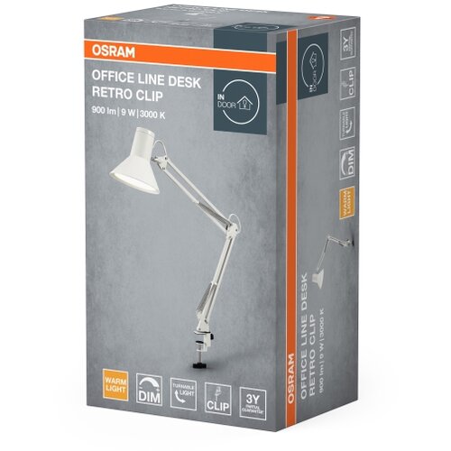 Osram LED prigu&amp;scaron;iva stona lampa sa stezaljkom OFFICE LINE LED/9W/230V 3000K bela Slike