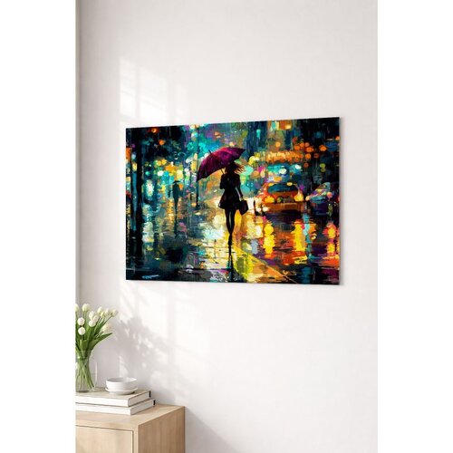 WALLXPERT Artmtlpnt4-2030 Multicolor Decorative Metal Painting Cene