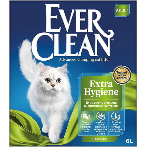 Everclean cat extra strong scented posip 6l Cene