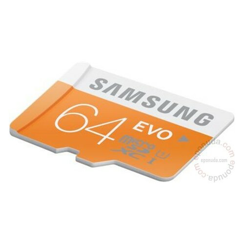 Samsung MicroSD 64GB EVO Memory Card Class 10, UHS-I, Read: up to 48MB/s MB-MP64DA/EU memorijska kartica Slike
