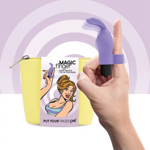 Feelztoys Naprstni vibrator - Magic Finger, vijoličen