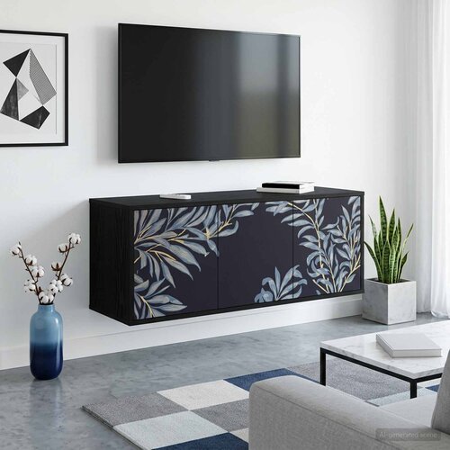  TV ormar za montažu na zid ZAANDAM 102 x 33 x 40 cm Slike