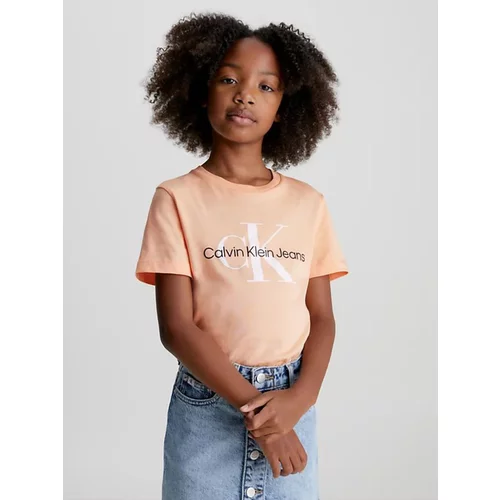 Calvin Klein Jeans Majica otroška Oranžna