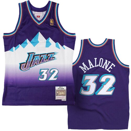 Mitchell And Ness mu&amp;scaron;ki Karl Malone 32 Utah Jazz 1996-97 Swingman dres Slike