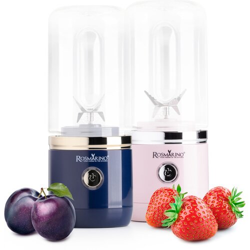 Rosmarino Set 2 prenosnih blenderjev NutriMax 2 GO – moder + roza Cene
